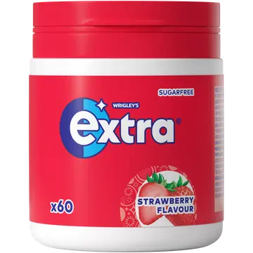 Orbit Extra närimiskumm purk, maasikamaitseline 84g