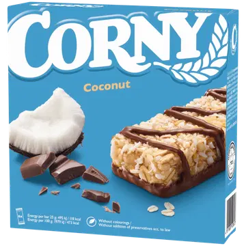 Corny classic 6-pakk piimašokolaadi-kookose 150g