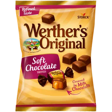 WERTHER´S ORIGINAL pehme iiris šokolaadis 120g
