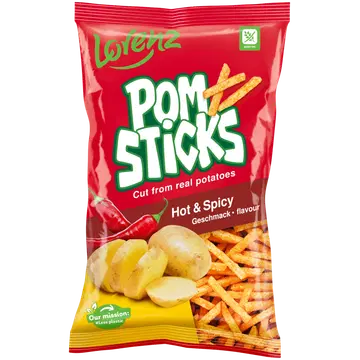 Pomsticks kartulisnäkid tšilliga