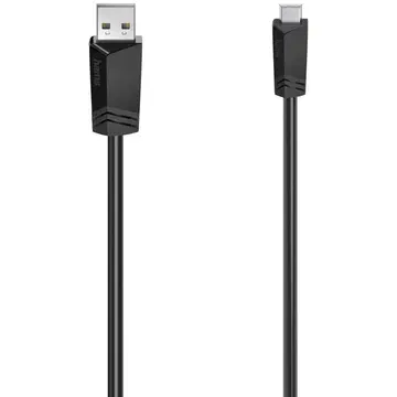 USB-kaabel, USB-A - Mini-USB, 0,75 m