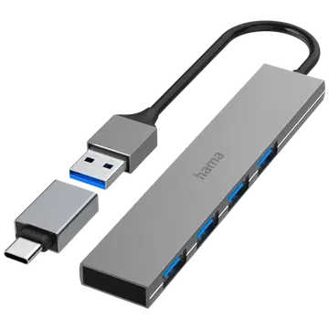 HUB USB-C , USB-A/-C, 4xUSB-A, USB 3.2