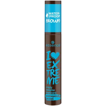 Essence ripsmetušš I Love Extreme Crazy Volume Waterproof Cozy Brown 01