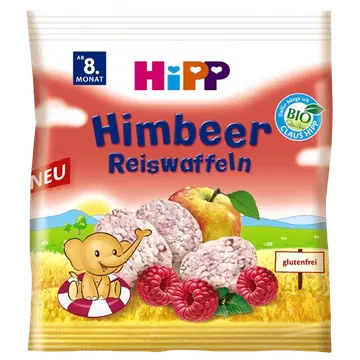 Hipp vaarika riisivahvlid BIO 30 g 8k