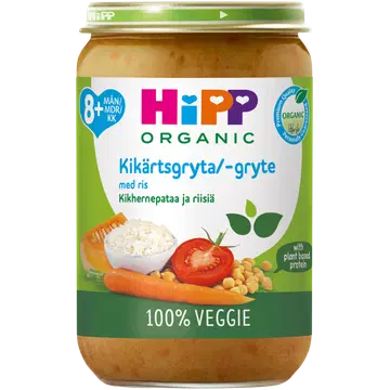 Hipp kikerhernepada riisiga 8 k 220g