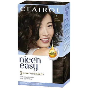 Juuksevärv Clairol püsi 3 tumepruun