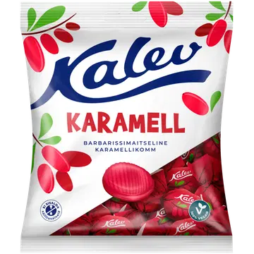 Kalev Caramel barbarissimaitselised karamellid 120 g