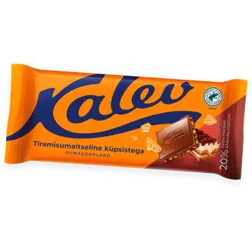 Kalev tiramisumaitseline piimašokolaad küpsisega 100g
