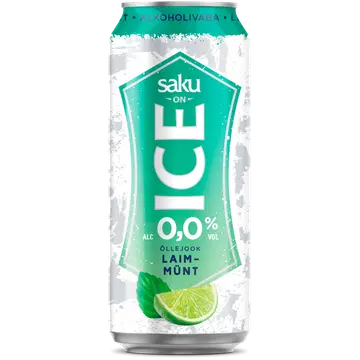 Saku On Ice laimi-mündi alkoholivaba õlu 500 ml