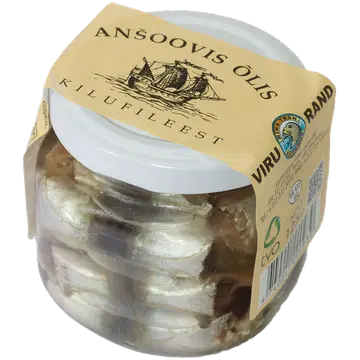 Viru Rand Ansoovis Õlis Kilufileest 125 G