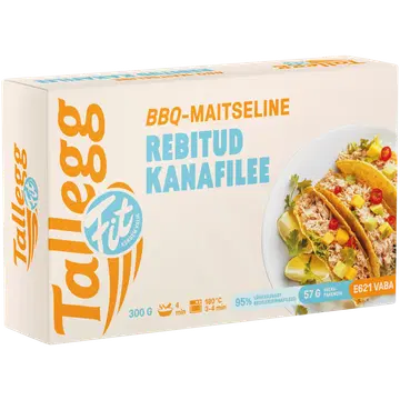 Tallegg Fit! Bbq-Maitseline Rebitud Kanafilee 300G