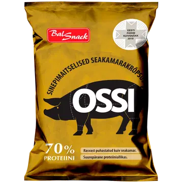 Balsnack Ossi sinepimaitselised seakamarakrõpsud 40 g