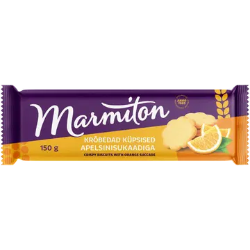 Marmiton krõbedad küpsised apelsinisukaadiga 150g
