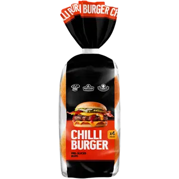 Leibur Burgerikukkel Tšilliga 4 Tk 320 g