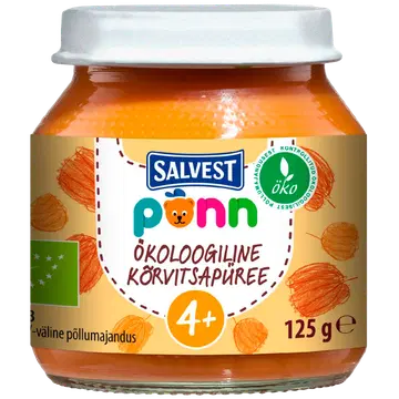 Põnn Ökoloogiline kõrvitsapüree, 125 g