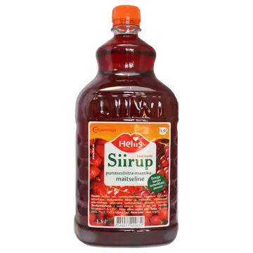 Heliis punasesõstra-maasika siirup 1,5L