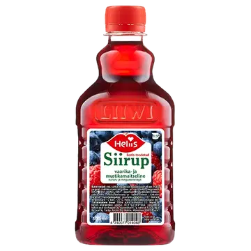 Heliis vaarika-mustika siirup 500ml