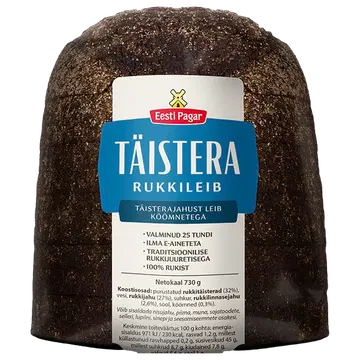 Eesti Pagar Täistera Rukkileib 730 G