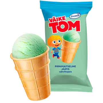 Väike Tom Pirnimaitseline jäätis vahvlitopsis 85g/120 ml