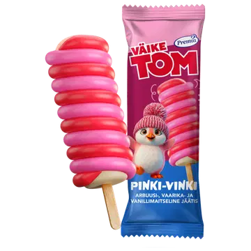 Väike Tom Pinki-Vinki Arbuusi-Vaarika-Vanillimaitseline Jäätis 75 g/80 ml