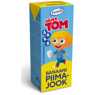 Väike Tom Piimajook banaanilisandi ja vitamiinidega, 200 ml