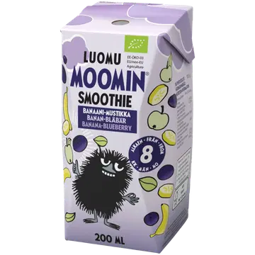 Moomin Muumi mahe banaani-mustika smuuti 200ml