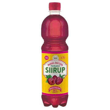 Aura vaarika maitsega siirup 750ml
