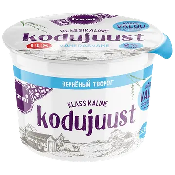 Farmi Kodujuust väherasvane, laktoosivaba 330 g