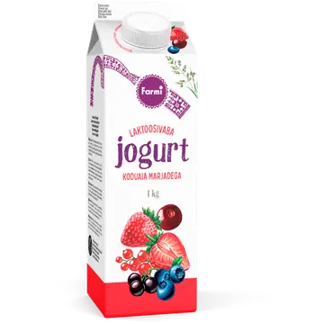 Farmi koduaia marjade jogurt, laktoosivaba, 1 kg