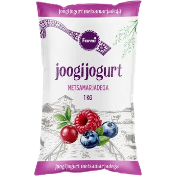 Farmi joogijogurt metsamarja, 1 kg