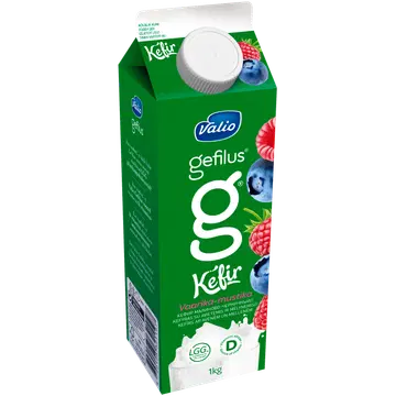Valio Gefilus keefir vaarika-mustika 1kg