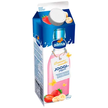 Alma joogijogurt banaani-maasika, 900g