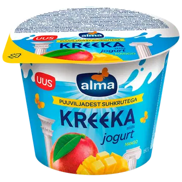 Alma kreeka stiilis jogurt mango puuviljadest suhkrutega 180g