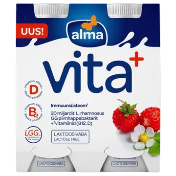 Alma Jogurtijook metsmaasika, laktoosivaba 4x100 g