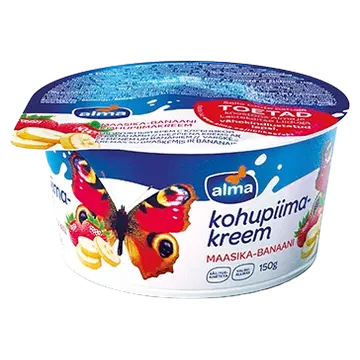 Alma Maasika-banaani kohupiimakreem, 150 g