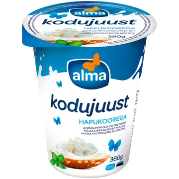 Alma Hapukoorega kodujuust, 380 g