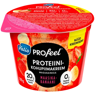 Valio Profeel proteiinikohupiimakreem maasika-banaani 200g