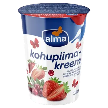 Alma maasika-pohla kohupiimakreem, 380 g