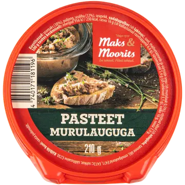 Maks & Moorits Pasteet Murulauguga 210G