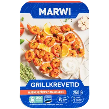 Marwi grillkrevetid vahemerepärases marinaadis 250g
