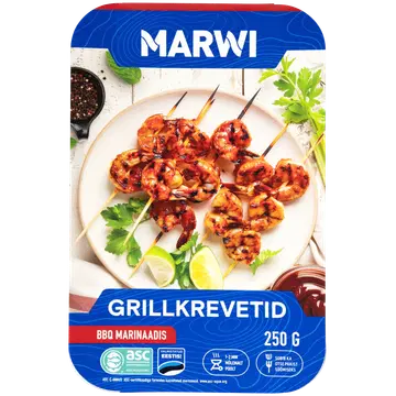 Marwi grillkrevetid BBQ marinaadis 250g