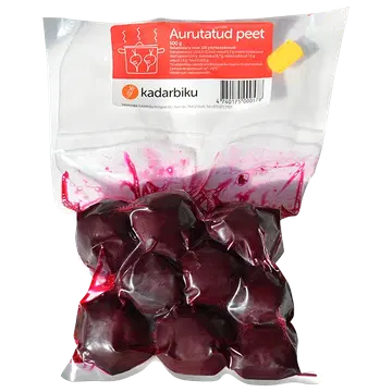 Aurutatud-kooritud peet vaakumis 500g Kadarbiku