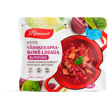 Mamma Värskekapsaborš Lihaga, Supipõhi 500 G