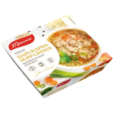 Mamma Hapukapsasupp Lihaga 300G