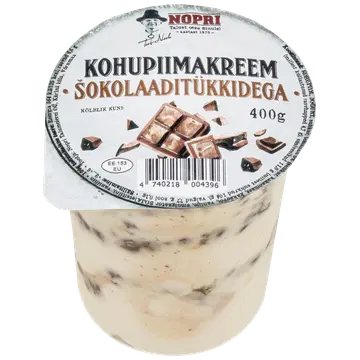 Nopri Kohupiimakreem šokolaaditükkidega 400g