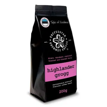 Coffeestar maitsestatud kohvioad Highlander Grogg 200g