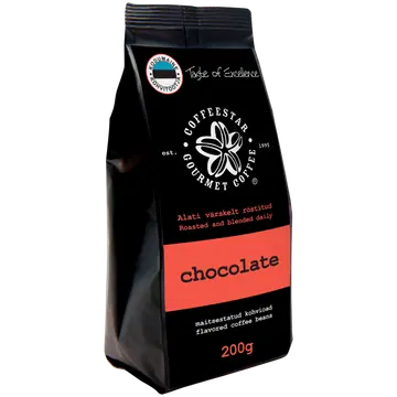 Coffeestar maitsestatud kohvioad šokolaadi 200g