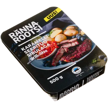 Rannarootsi Karamelliseeritud sibulaga grill-liha kaelakarbonaadist 500g