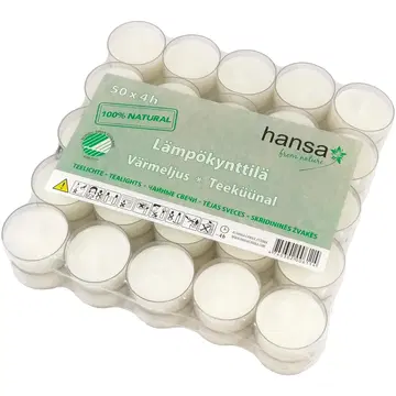 Hansa Candle teeküünlad 50tk 4H Swan