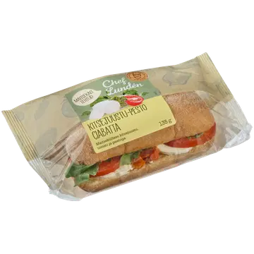 Chef Lunden Kitsejuustu-Pesto Ciabatta 135 G